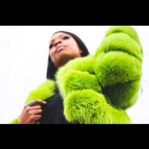 Apple green fox fur 🍏